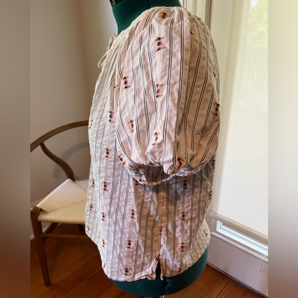 Loft medium petite peasant style blouse shirt - Picture 3 of 6